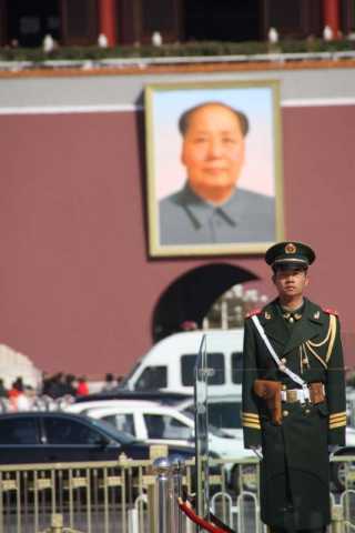Guard at Tiananmen Square.