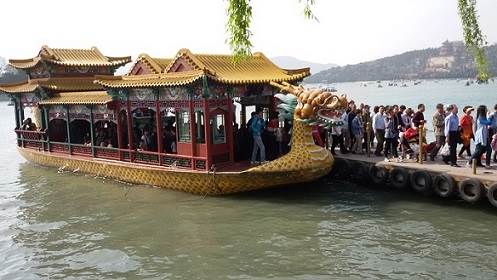 Boat which took us to Summer Palace area
