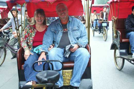 Riding in the Pedicab