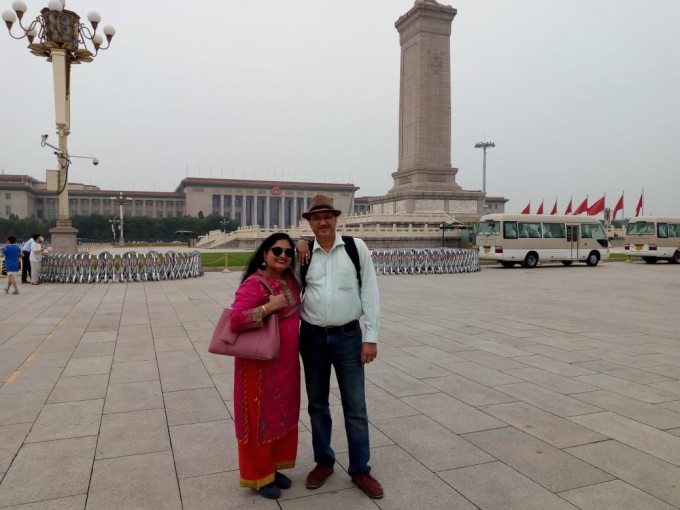 At Tienanmen Square, Beijing, June 18