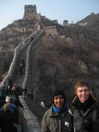 Felipe and Victor Ignacio at the Great Wall