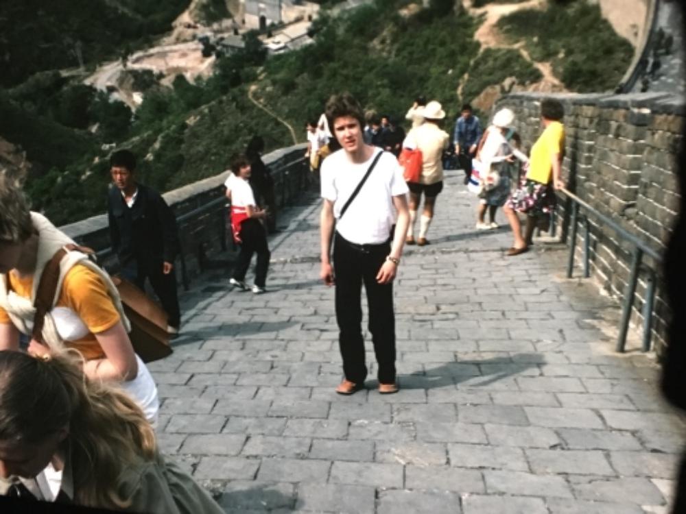 On Great Wall  in 1978.